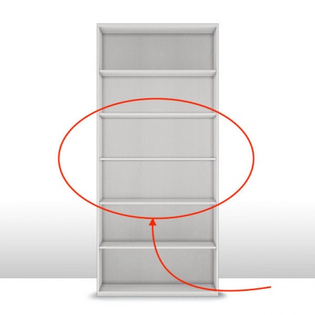 Комплект полок к шкафу 2-х дверному (3 шт.) Капри