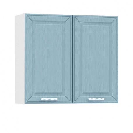 Шкаф навесной Маргарита голубая 800 (2 двери)